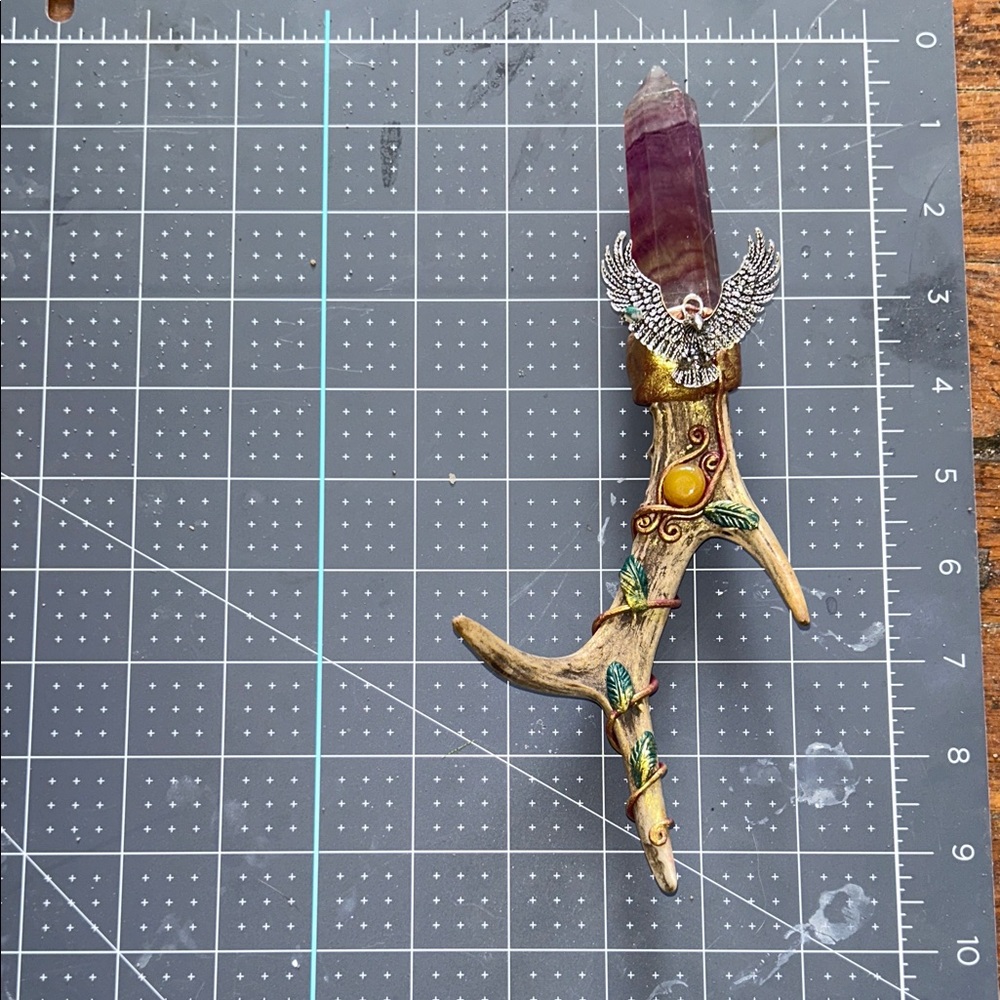 Handcrafted Fluorite Wand Crystal